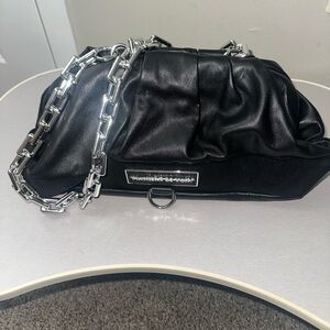 Black Leather Shoulder Bag